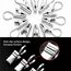UMCHU 50 Stück 430 Edelstahl-Clips,Haken für Vorhänge,Metall-Clip für Duschvorhänge,zum Aufhängen von Lichterketten, Vorhängen, Fotos, Heimdekoration