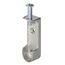 Gedotec Decken-Schrankrohrlager | 1 Stück Kleiderstangen-Halterung Metall | OVAL | Aufhängung für Schrankstangen & Garderobenstangen Chrom | MADE IN GERMANY |Schrankrohr-Halter mit Schraube M6 x 28mm