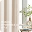 MRTREES Gardinen Blickdicht Beige Vorhänge mit Ösen 2er Set Vorhang Blickdicht Verdunklungsvorhänge Blackout Curtain Abdunklungsgardinen Kinderzimmer 145x140 cm (HxB)