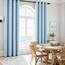 MRTREES Vorhänge Schlafzimmer Blau 100% Blickdicht Gardinen mit Ösen 2er Set H225 x B140 cm Dicker Stoff Thermovorhang Kälteschutz Vorhangverdunkelung Wohnzimmer Modern Blackout Curtain