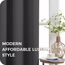 MRTREES Verdunkelungsvorhang Dunkelgrau 2er Set, 225 cm Lang, 140 cm Breit, Abdunkelnde Vorhänge mit Ösen Verdunklungsvorhänge 100% Blackout Curtain Thermovorhänge Curtains Living Room