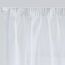 Deconovo Vorhang mit Kräuselband Wohnzimmer Stores Schal Transparent Gardinen für Schiene Schlafzimmer Leinenoptik, 229x140 cm(HöhexBreite), Weiß, 2er Set