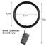 40 Stück Gardinenringe Vorhangringe, Vorhang Clip Gardinenstange 35mm Vorhang Clips mit Clip Duschvorhang Metallklammern für Vorhänge und Gardinenstangen, Black