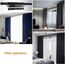 40 Stück Gardinenringe Vorhangringe, Vorhang Clip Gardinenstange 35mm Vorhang Clips mit Clip Duschvorhang Metallklammern für Vorhänge und Gardinenstangen, Black