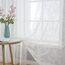 MIULEE Gardinen Spitze-Wunderschöne Weiß Blumen Bestickte Spitzengardinen, 2er Set Transparent Vorhang Spitze Vintage, Voile Spitzenvorhänge mit Ösen für Wohnzimmer Schlafzimmer Dekor, 2XH175 x B150cm