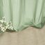 Topfinel Voile Gardinen Kurz Fenster 2er Set 140x145cm Sheer Curtain mit Ösen Vorhang Wohnzimmer Modern Transparent Schlafzimmer Wohnzimmer Vorhänge Durchsichtig Küche Gardine Salbeigrün