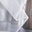 PONY DANCE Vorhang Weiß Transparent Voile Gardinen für Wohnzimmer & Schlafzimmer 2er Set H 175 x B 140 cm Dürchsichtige Vorhänge mit Ösen Sheer Curtains