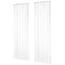 Deconovo Gardinen mit Kräuselband Wohnzimmer Schlafzimmer Stores Schal Transparent Vorhänge für Schiene Leinenoptik, 290x140 cm(HöhexBreite), Weiß, 2er Set