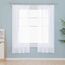 Deconovo Gardinen Transparent Vorhänge für Schiene mit Kräuselband Wohnzimmer Schlafzimmer, 229x140 cm(HöhexBreite), Weiß, 2er Set