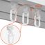 Bestlivings Klickgleiter (200er Pack) für Aluminiumschienen - 100% Kunststoff - Faltenleghaken Faltengleiter in versch. Ausführungen