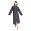 Nottoc Bademantel 100% Baumwolle Waffelstoff Reisebademantel für Damen und Herren, Weiches, Saugfähiges und Leichtes Spa Bademäntel (DE/NL/SE/PL, Alphanumerisch, XXL, Regular, Regular, Anthrazit Grau)
