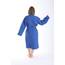 nottoc Bademantel 100% Baumwolle Waffelstoff Reisebademantel für Damen und Herren, Weiches, Saugfähiges und Leichtes Spa Bademäntel (DE/NL/SE/PL, Alphanumerisch, XL, Regular, Regular, Blau)