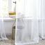 Deconovo Gardinen mit Kräuselband Voile Vorhang Wohnzimmer Dekoschal Transparent Vorhänge für Schlafzimmer Kinderzimmer Gardinenschals, 260x300 cm(HöhexBreite), Weiß, 1 Stück