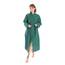 nottoc Bademantel 100% Baumwolle Waffelstoff Reisebademantel für Damen und Herren, Weiches, Saugfähiges und Leichtes Spa Bademäntel (DE/NL/SE/PL, Alphanumerisch, M, Regular, Regular, Grün)