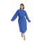 nottoc Bademantel 100% Baumwolle Waffelstoff Reisebademantel für Damen und Herren, Weiches, Saugfähiges und Leichtes Spa Bademäntel (DE/NL/SE/PL, Alphanumerisch, XL, Regular, Regular, Blau)
