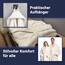 ZOLLNER Bademantel - flauschig und saugstark - Unisex - Größe L - creme - außen aus Polyester und innen aus Baumwoll-Mischgewebe - waschbar bis 60°C - Hotelqualität - Oeko Tex® zertifiziert