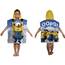 BERONAGE Minions Kinder Kaputzen Poncho Despicable Me - Motiv Oops - Neu & Ovp 100% Baumwolle in Veloursqualität - Bade-Poncho, Bademantel, Badetuch, Strandtuch, Badelaken, Duschtuch, Handtuch