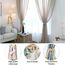 8 Stück Vorhangseil Raffhalter, Raffhalter Vorhang Seil Curtain Rope Buckle Handgemachte Vorhang, Vorhanghalter Vorhang-Raffhalter, Baumwolle, Handgewebt, Raffhalter, Vorhangbänder für Vorhänge(Beige)