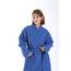 nottoc Bademantel 100% Baumwolle Waffelstoff Reisebademantel für Damen und Herren, Weiches, Saugfähiges und Leichtes Spa Bademäntel (DE/NL/SE/PL, Alphanumerisch, XL, Regular, Regular, Blau)