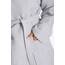 nottoc Bademantel 100% Baumwolle Waffelstoff Reisebademantel für Damen und Herren, Weiches, Saugfähiges und Leichtes Spa Bademäntel (DE/NL/SE/PL, Alphanumerisch, XXL, Regular, Regular, Silbergrau)