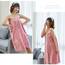 DAIHAN Damen Saunakilt Bademäntel Badetuch Schnelltrocknend Strand Wickelkleid Bademantel Handtuch Badekleid Reise Spa Schwimmen Saunamantel Robe Kurz,Rosa,80 * 135cm
