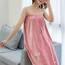 DAIHAN Damen Saunakilt Bademäntel Badetuch Schnelltrocknend Strand Wickelkleid Bademantel Handtuch Badekleid Reise Spa Schwimmen Saunamantel Robe Kurz,Rosa,80 * 135cm