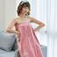 DAIHAN Damen Saunakilt Bademäntel Badetuch Schnelltrocknend Strand Wickelkleid Bademantel Handtuch Badekleid Reise Spa Schwimmen Saunamantel Robe Kurz,Rosa,80 * 135cm