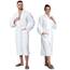 ZOLLNER Bademantel Velours - hautfreundlich und saugstark - für Damen und Herren - Mischgewebe - Größe XL in weiß - waschbar bis 95°C - Hotelqualität - Oeko Tex® zertifiziert