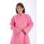 nottoc Bademantel 100% Baumwolle Waffelstoff Reisebademantel für Damen und Herren, Weiches, Saugfähiges und Leichtes Spa Bademäntel (DE/NL/SE/PL, Alphanumerisch, XL, Regular, Regular, Rosa)