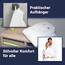 ZOLLNER Bademantel - flauschig und saugstark - Unisex - Größe XL - weiß - außen aus Polyester und innen aus Baumwoll-Mischgewebe - waschbar bis 95°C - Hotelqualität - Oeko Tex® zertifiziert