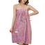 DAIHAN Damen Saunakilt Bademäntel Badetuch Schnelltrocknend Strand Wickelkleid Bademantel Handtuch Badekleid Reise Spa Schwimmen Saunamantel Robe Kurz,Violett,80 * 135cm