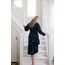 Pip Studio Bademantel Les Fleurs dark blue XXL