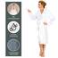 Vency - Luxuriöser Bademantel mit Kapuze, Beige (L), 100% Baumwolle, Weich & Saugstark - Ideal für Spa & Zuhause, für Damen und Herren