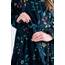 Pip Studio Bademantel Les Fleurs Dunkel Blau XS
