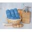 Utopia Towels - 8 teilig Handtücher Set aus Baumwolle mit Aufhänger - 2 Badetuch, 2 Handtücher und 4 Washclappen - (elektrisch blau)