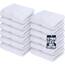 Utopia Towels - 12er Pack Seiftücher mit Aufhängeschlaufen 30x30 cm, aus 100% Baumwolle weiche und saugfähige Waschlappen für die Gesichtsreinigung (Weiß)