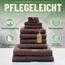 Green Mark Handtuch-Set mit 10 Teilen – 100% Baumwolle – 4 Handtücher 50×100 cm, 2 große Duschtücher 70×140 cm, 2 Gästetücher 30×50 cm und 2 Waschhandschuhe – Schokobraun