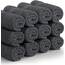 Utopia Towels - 12er Pack Seiftücher mit Aufhängeschlaufen 30x30 cm, aus 100% Baumwolle weiche und saugfähige Waschlappen für die Gesichtsreinigung (Grau)