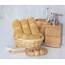 Utopia Towels - 8 teilig Handtücher Set aus Baumwolle mit Aufhänger - 2 Badetuch, 2 Handtücher und 4 Washclappen - (Beige)