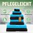 GREEN MARK Textilien 10 TLG. FROTTIER Handtuch-Set mit verschiedenen Größen 4X Handtücher, 2X Duschtücher, 2X Gästetücher, 2X Waschhandschuhe - Premium Qualität (10 TLG. FROTTIER Set, Schwarz/Türkis)