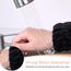 4 Paar Spa Handgelenk Waschband Mikrofaser Gesichtswäsche Armbänder Saugfähiges Handgelenk Schweißband für Frauen Verhindert das Verschütten von Flüssigkeit (Schwarz, Vielseitiger Stil)