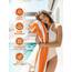 Utopia Towels - Große Strandtücher Cabana-Streifen (76 x 152 cm) - 100% gesponnene Baumwolle, weich und saugfähige Handtücher (4er-Pack, Blau, Gelb, Grün und Orange)