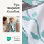 Amrapur Pacific Coast Textiles Handtuch, garngefärbt, Bio-Reben, Aqua, 6 Stück