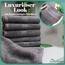 NatureMark 8 Handtücher Set - 100% Baumwolle - Saugfähige und langlebige Handtücher, Größe 50×100 cm, Anthrazit Grau
