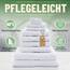Green Mark Handtuch-Set mit 10 Teilen – 100% Baumwolle – 4 Handtücher 50×100 cm, 2 große Duschtücher 70×140 cm, 2 Gästetücher 30×50 cm und 2 Waschhandschuhe – Weiß