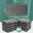 NatureMark 8 Handtücher Set - 100% Baumwolle - Saugfähige und langlebige Handtücher, Größe 50×100 cm, Anthrazit Grau