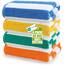 Utopia Towels - Große Strandtücher Cabana-Streifen (76 x 152 cm) - 100% gesponnene Baumwolle, weich und saugfähige Handtücher (4er-Pack, Blau, Gelb, Grün und Orange)