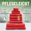 Green Mark Handtuch-Set mit 10 Teilen – 100% Baumwolle – 4 Handtücher 50×100 cm, 2 große Duschtücher 70×140 cm, 2 Gästetücher 30×50 cm und 2 Waschhandschuhe – Rot