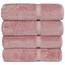 Chakir Turkish Linens 100% Baumwolle Premium türkische Handtücher für Badezimmer | 68 x 137 cm (4-teilige Badetücher – Rosa)