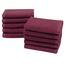 ZOLLNER 10er Set Seiftücher - weiche und saugstarke Waschlappen - waschbar bis 95°C - Baumwolle - 30x30 cm in brombeer
